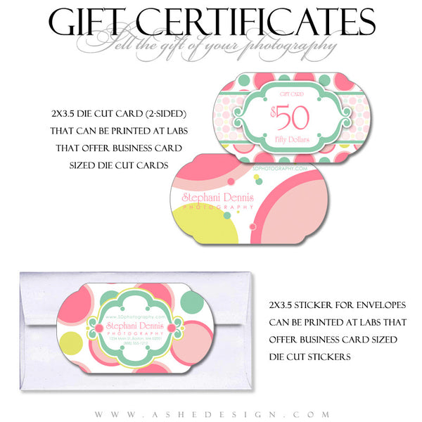 Gift Certificate Designs - Bubble Gum
