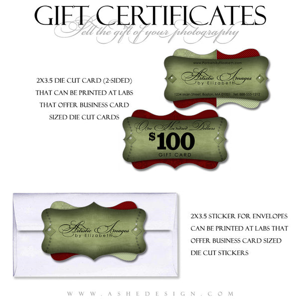 Gift Certificate Designs - Dear Santa