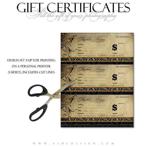 Gift Certificate Designs - Rejoice