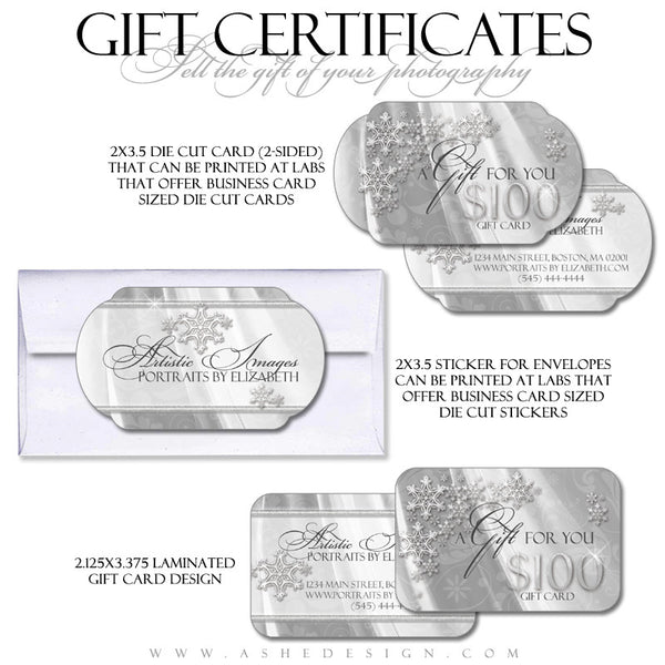 Gift Certificate Designs - White Christmas