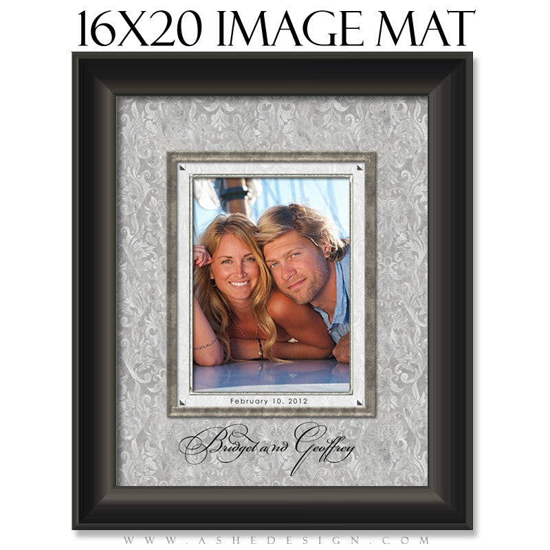 Image Mat Design (16x20) - White Wedding