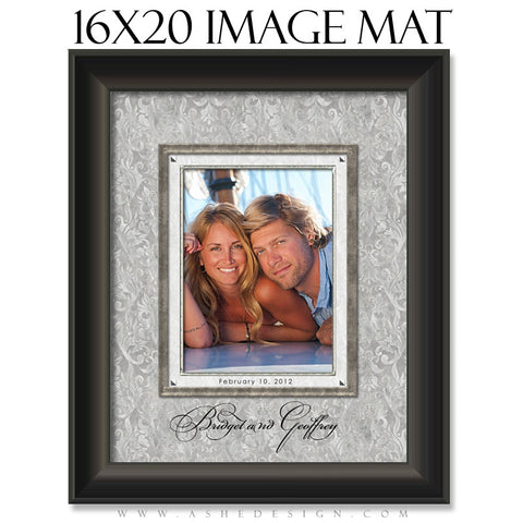 Image Mat Design (16x20) - White Wedding