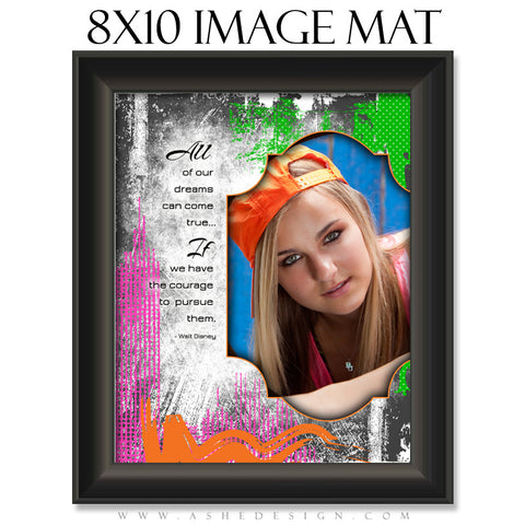 Image Mat Design (8x10) - Neon