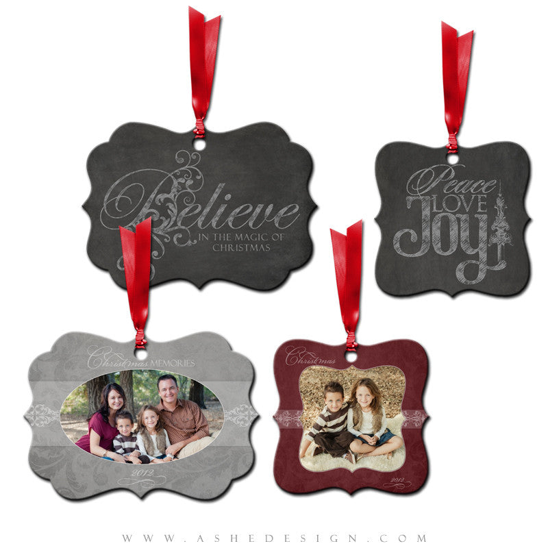 Metal Ornament Design Set - Chalkboard
