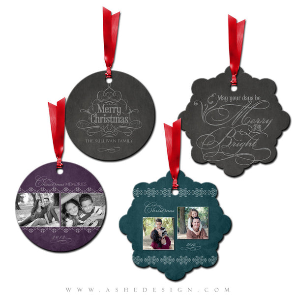 Metal Ornament Design Set - Chalkboard