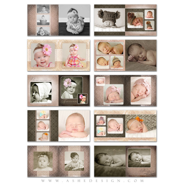 Photo Book Templates 10x10 | Amber Marie pages