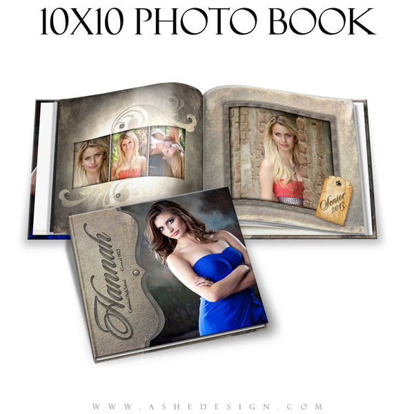 Photo Book Design Template (10x10) - Embossed