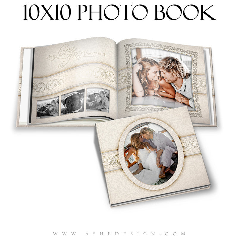 Wedding Photo Book Template (10x10) - I Do