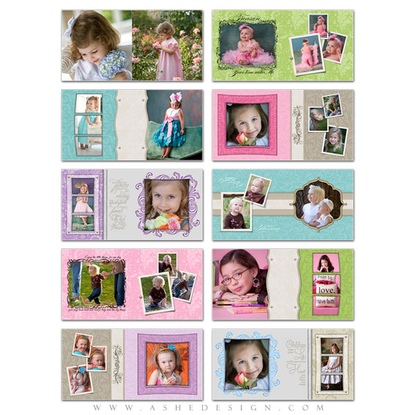 Photo Book Design Template (10x10) - Pretty Pastel