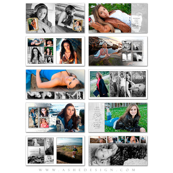 Ashe Design | Simply Stated 10x10 Photo Book Template pages