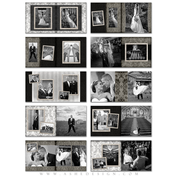 Wedding Photo Book Templates (10x10) - Timeless