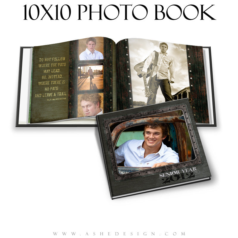 Photo Book Design Template (10x10) - Urban Blade