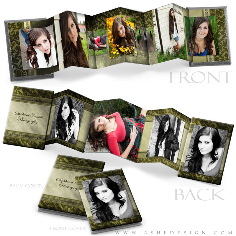 Wallet Mini 2.5x3.5 | Elegant Brushed Grunge