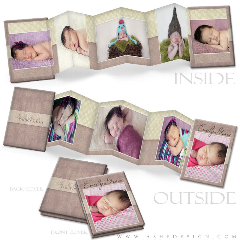 Photo Book Design Template (2.5x3.5 Wallet Accordion) - Emily Grace