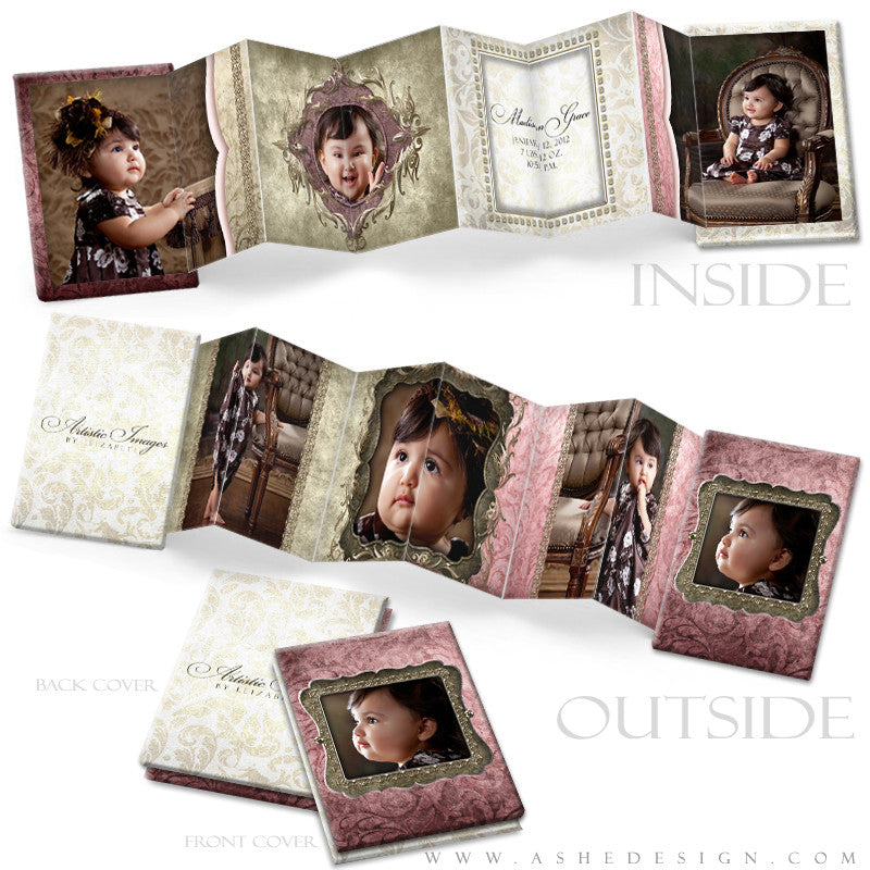 Photo Book Design Template (2.5x3.5 Wallet Accordion) - Madison Grace