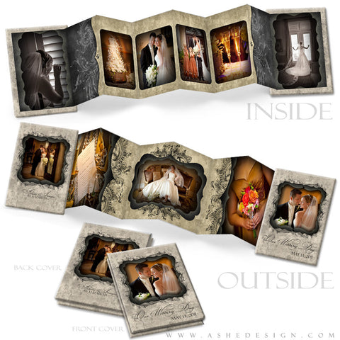 Photo Book Design Template (2.5x3.5 Wallet Accordion) - Timeless Beauty