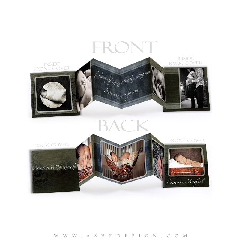 Photo Book Design Template (3x3 Accordion Mini) - Cameron Michael