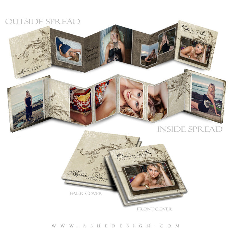 Photo Book Design Template (3x3 Accordion Mini) - Catherine Alise