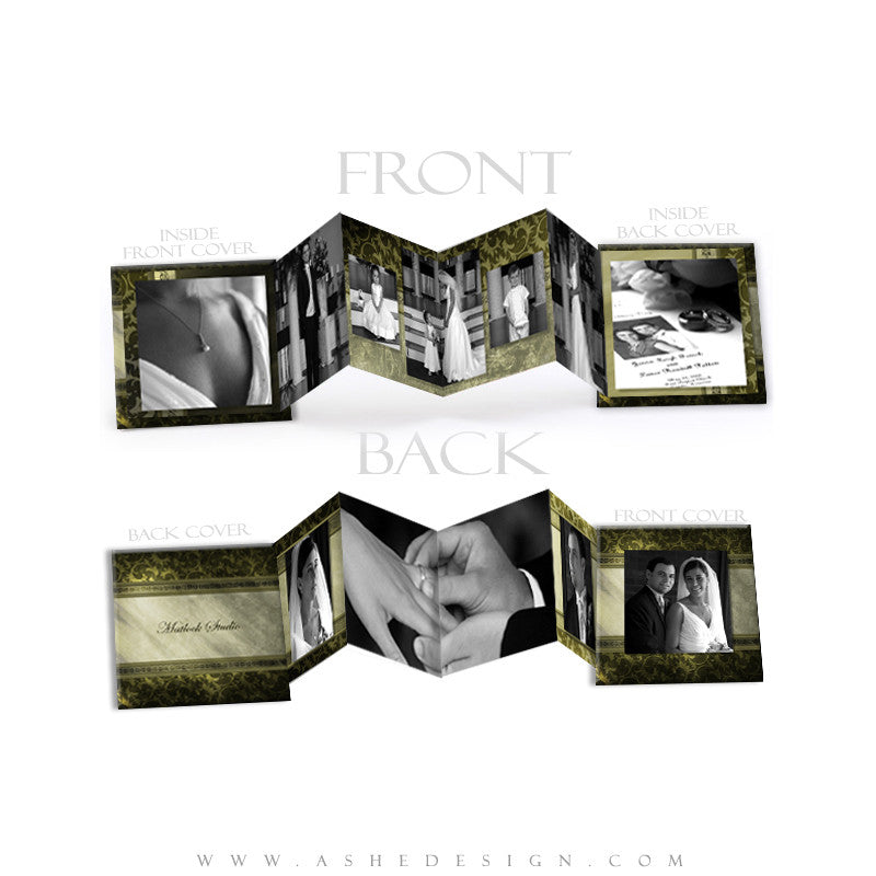 Accordion Mini 3x3 | Elegant Brushed Grunge