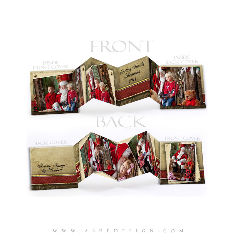 Photo Book Design Template (3x3 Accordion Mini) - Ginger Bread