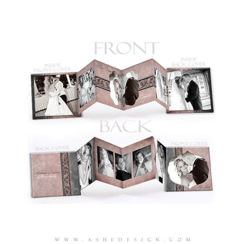 Photo Book Design Template (3x3 Accordion Mini) - Julia Rose
