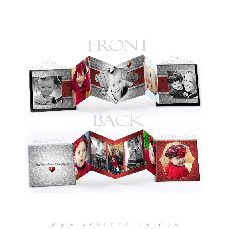 Photo Book Design Template (3x3 Accordion Mini) - Little Sweeties