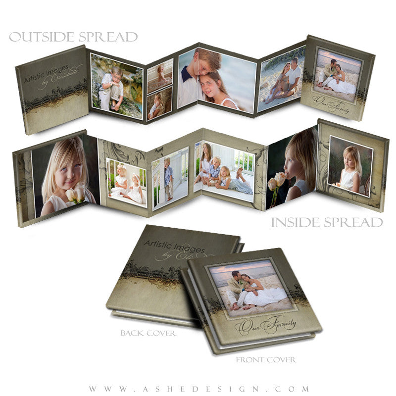 Photo Book Design Template (3x3 Accordion Mini) - Maia Paige