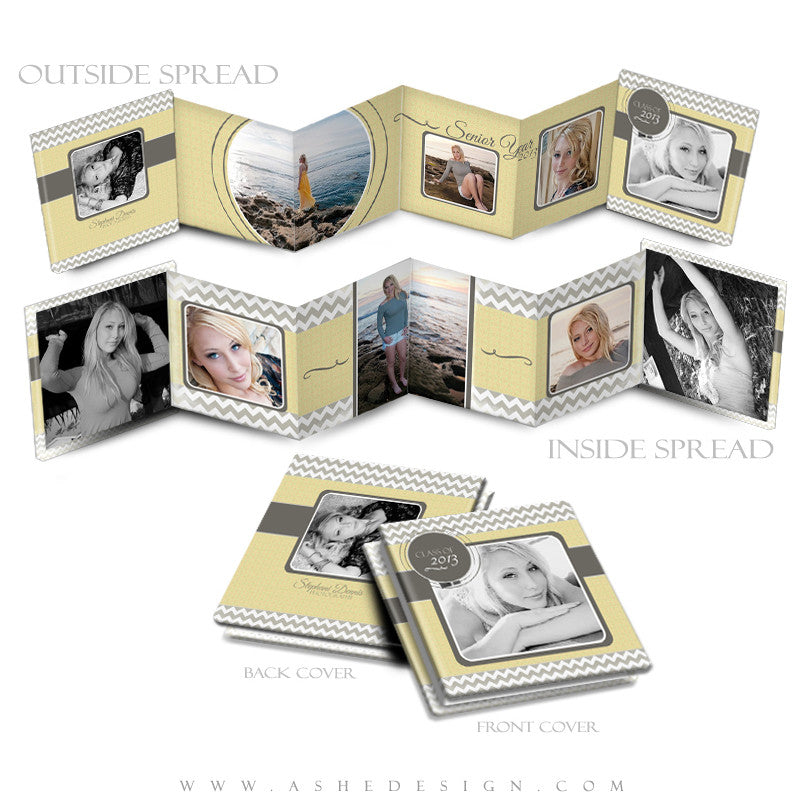 Photo Book Design Template (3x3 Accordion Mini) - Modern Simplicity