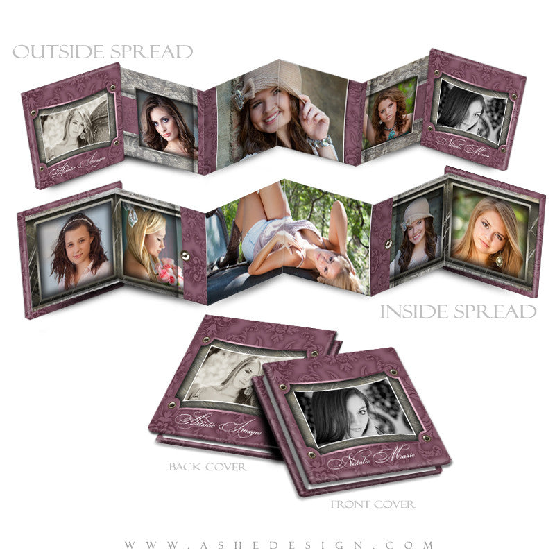 Photo Book Design Template (3x3 Accordion Mini) - Natalie Marie