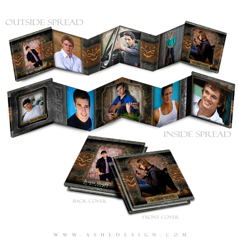 Photo Book Design Template (3x3 Accordion Mini) - Tattooed