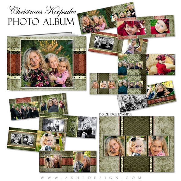 Photo Book Templates 5x7 | Christmas Keepsake pages