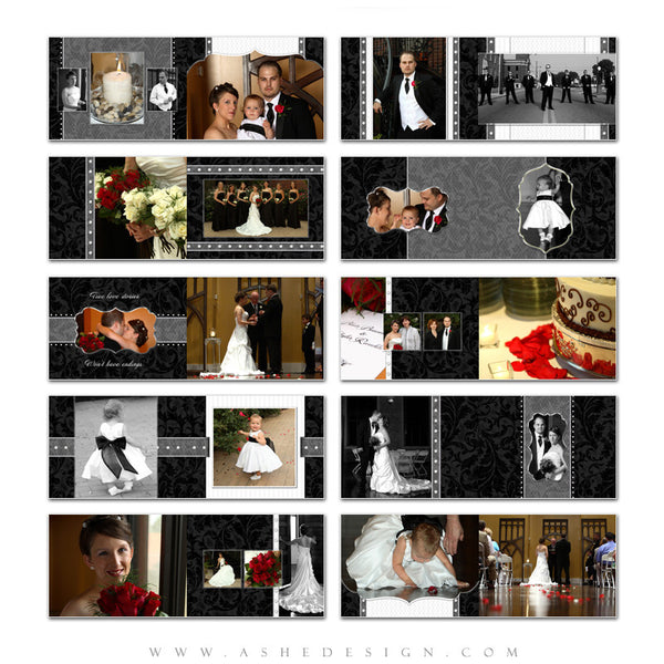Photo Book Design Template (5x7) - Classic Black & White 2011