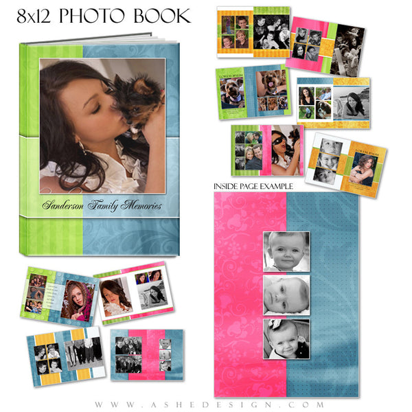 Photo Book Template (8x12) - Spring Fling