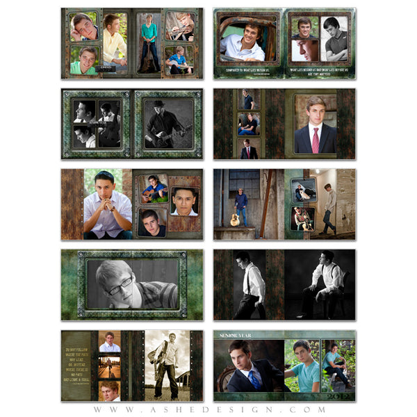 Photo Book Design Template (8x8) - Urban Blade
