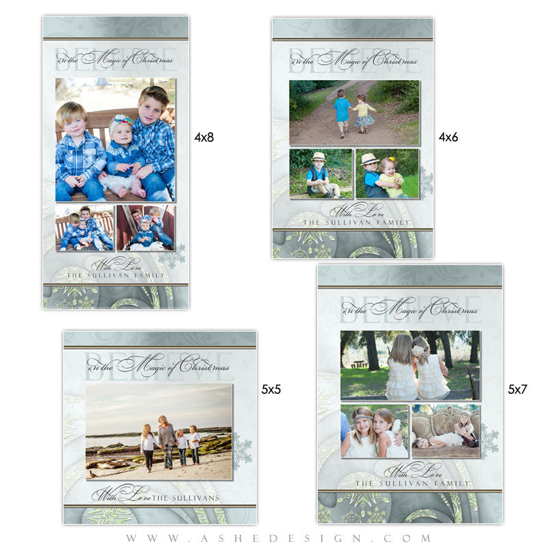 Photo Card Design Set - Believe