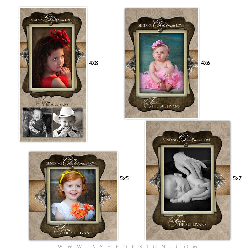 Christmas Photo Card Set - Chocolate Silk