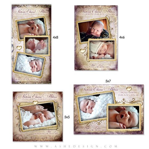 Photo Card Design Set - Fleur De Lis