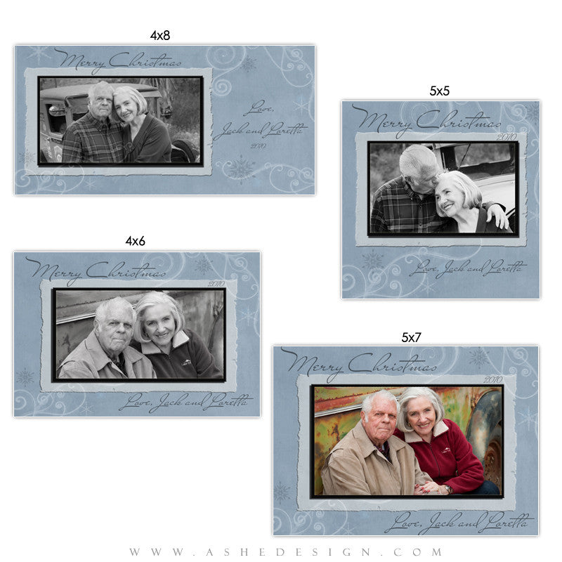 Photo Card Design Set - Frosted