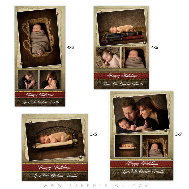 Christmas Photo Card Set - Ginger Bread