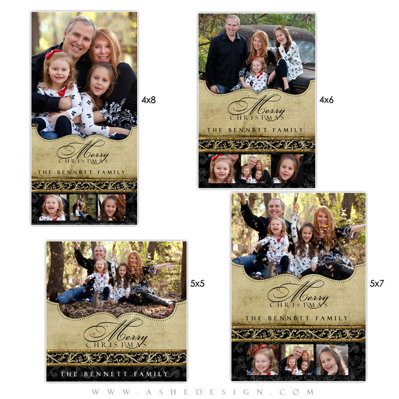 Christmas Photo Card Set - Rejoice