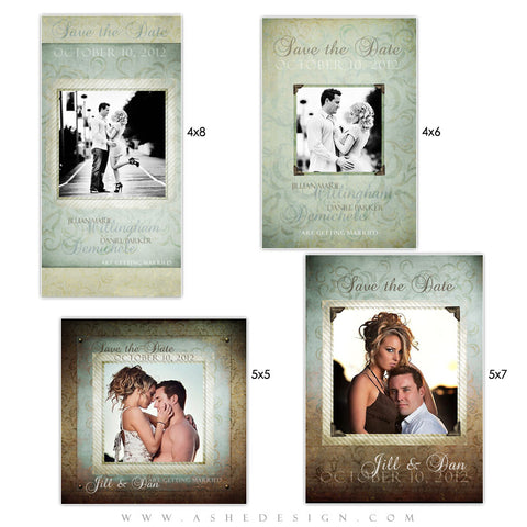 Photo Card Save The Date Set - Something Old
