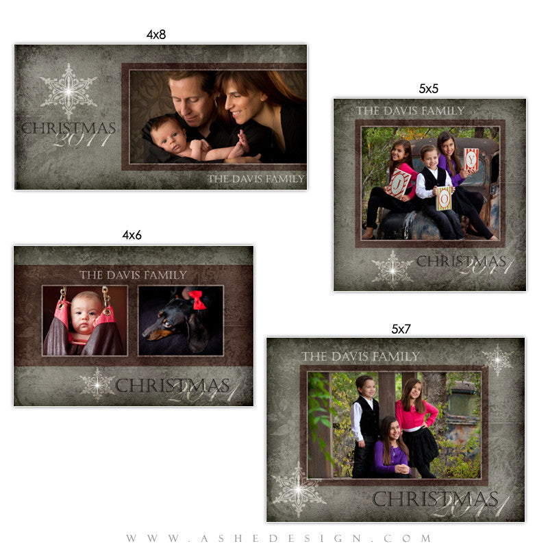 Christmas Photo Card Set - Yule Tide