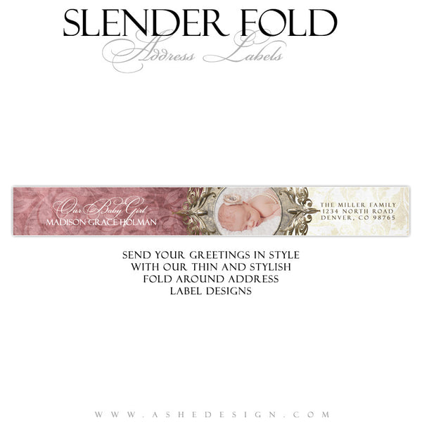 Slender Fold Address Label Designs - Madison Grace