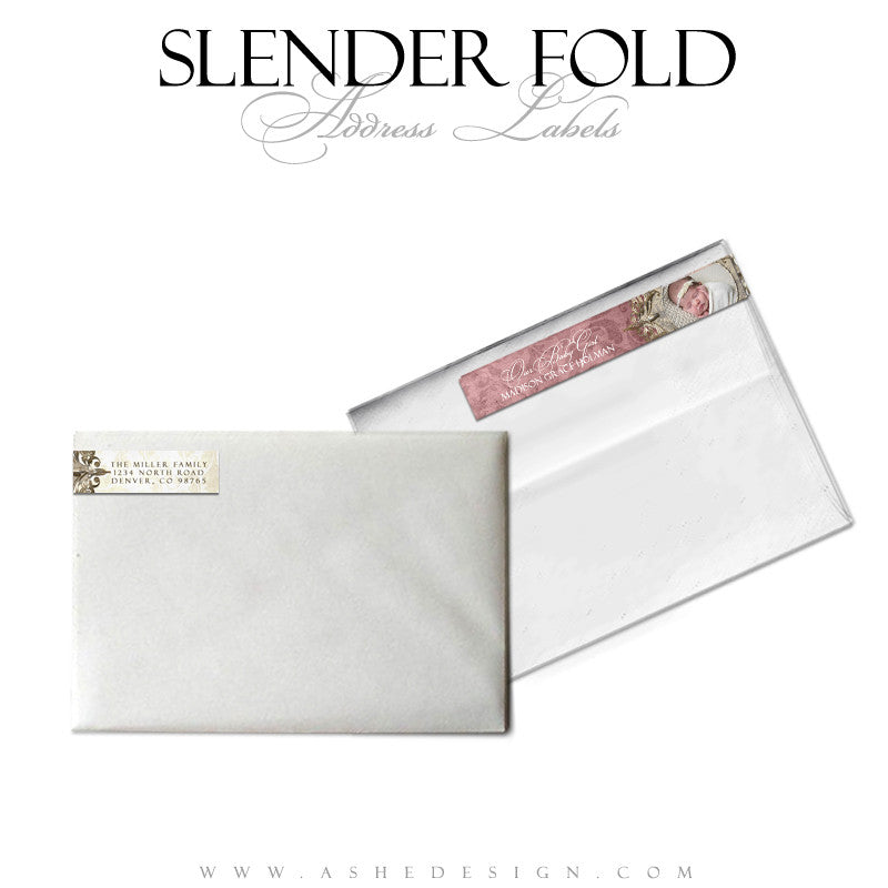 Slender Fold Address Label Designs - Madison Grace