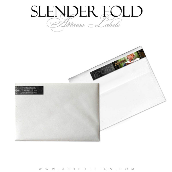 Slender Fold Address Label Designs - Tattooed