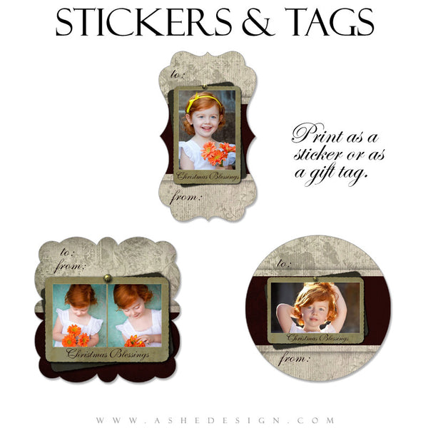 Sticker Design Set - Christmas Blessings