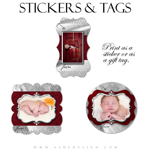 Sticker Design Set - Christmas Bling