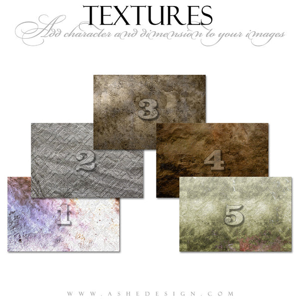 Ashe Design | Embossed  Texture Overlays