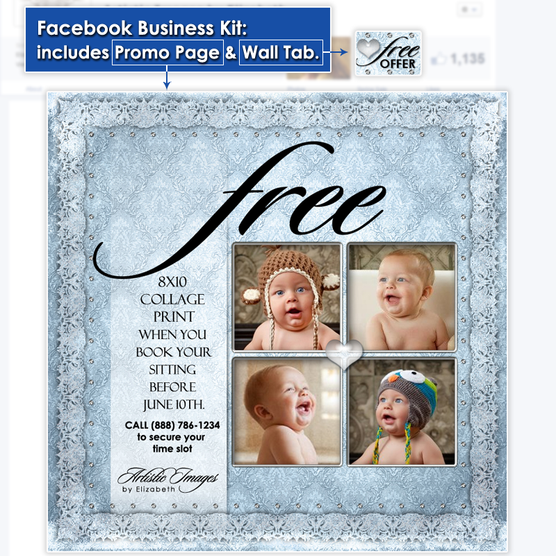 Timeline Business Kit Design - Baby Blue