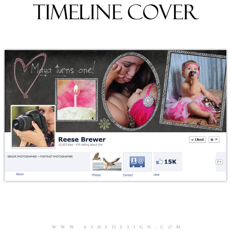 Timeline Cover Design - Chalkboard